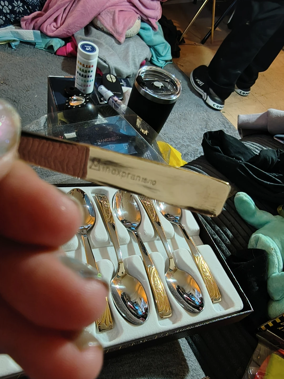 Inoxpran Linea Gold Spoons Set 24k gold - photo 4