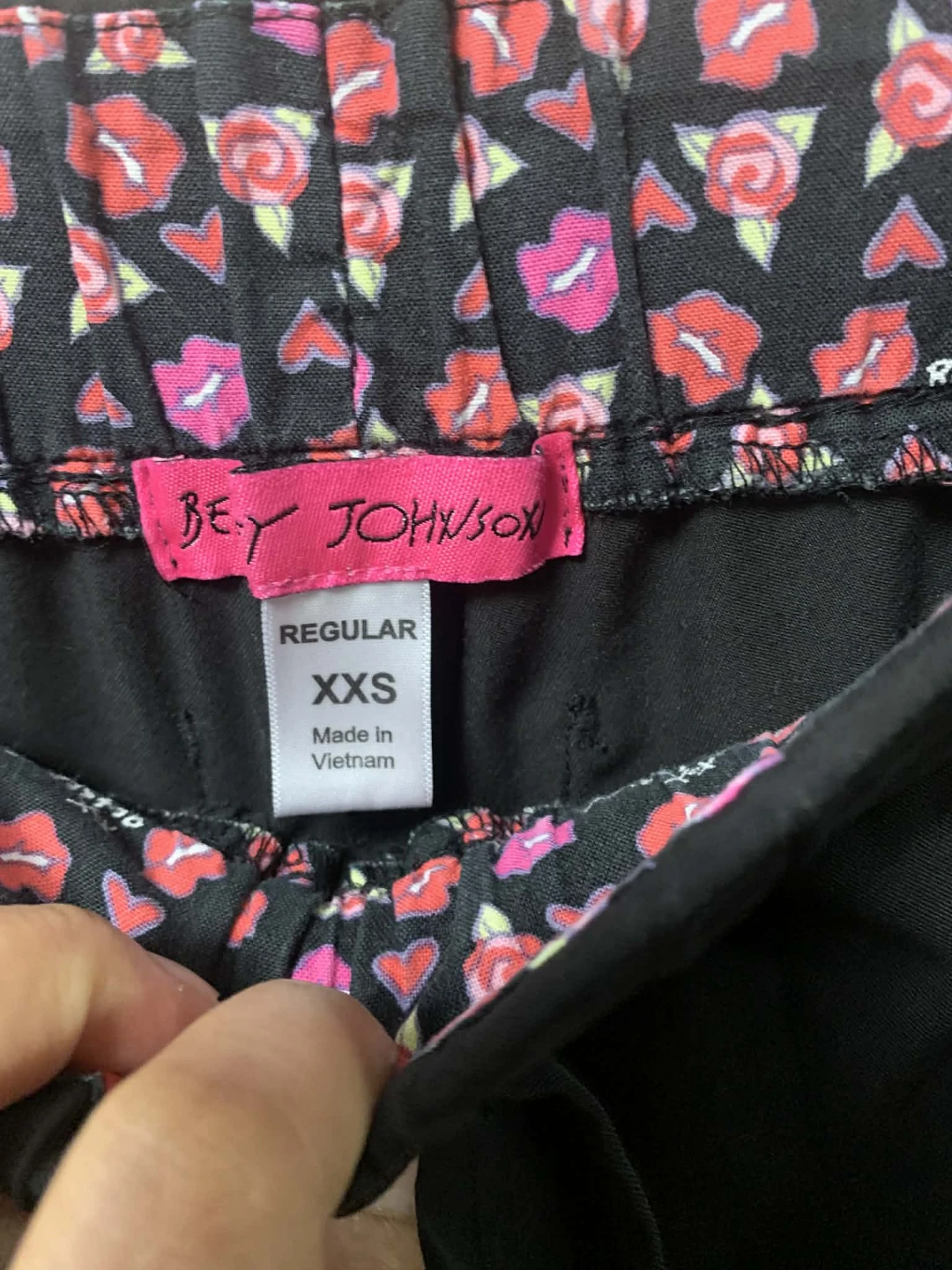 Betsey Johnson Black Scrub Pants XXS - photo 4