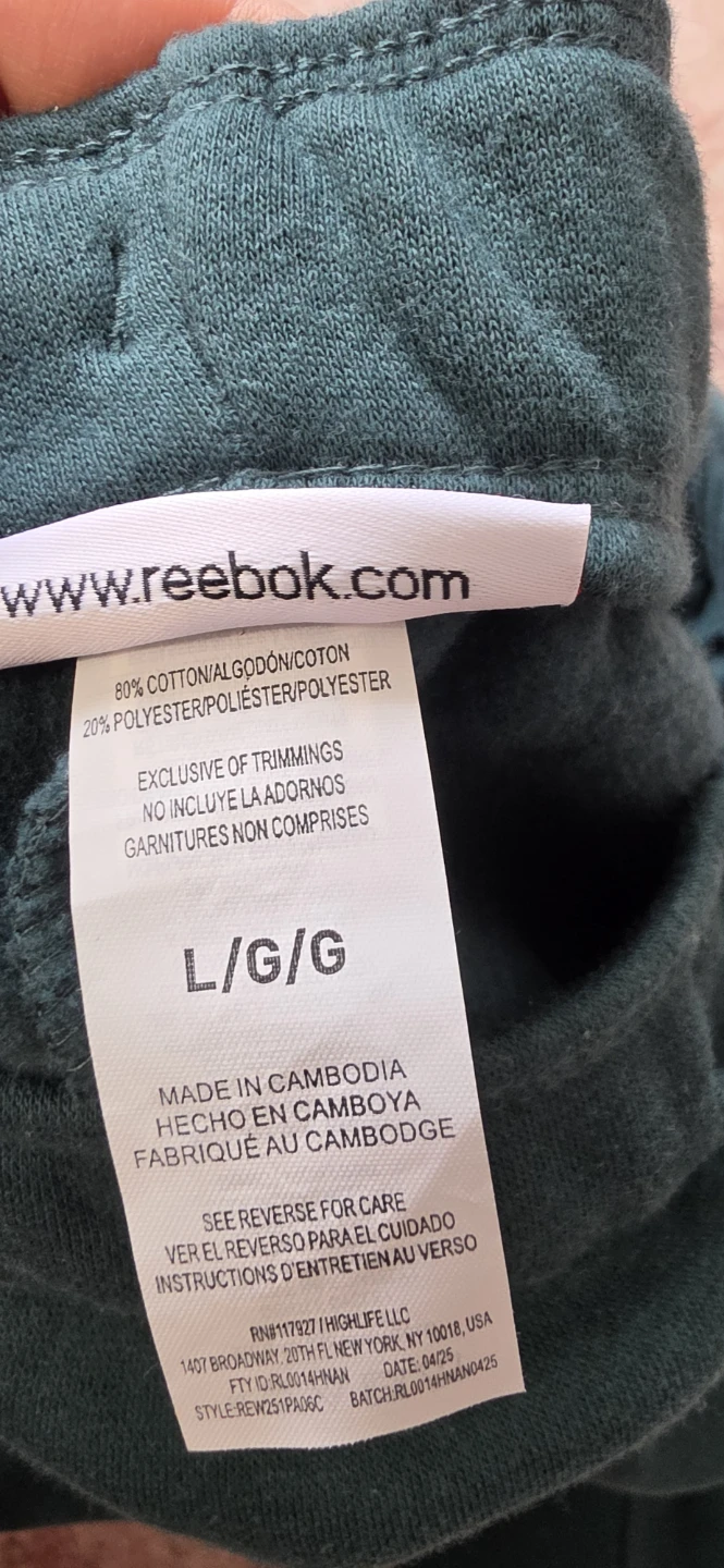 Reebok women's Joggers Pants - Green - Size L - photo 4