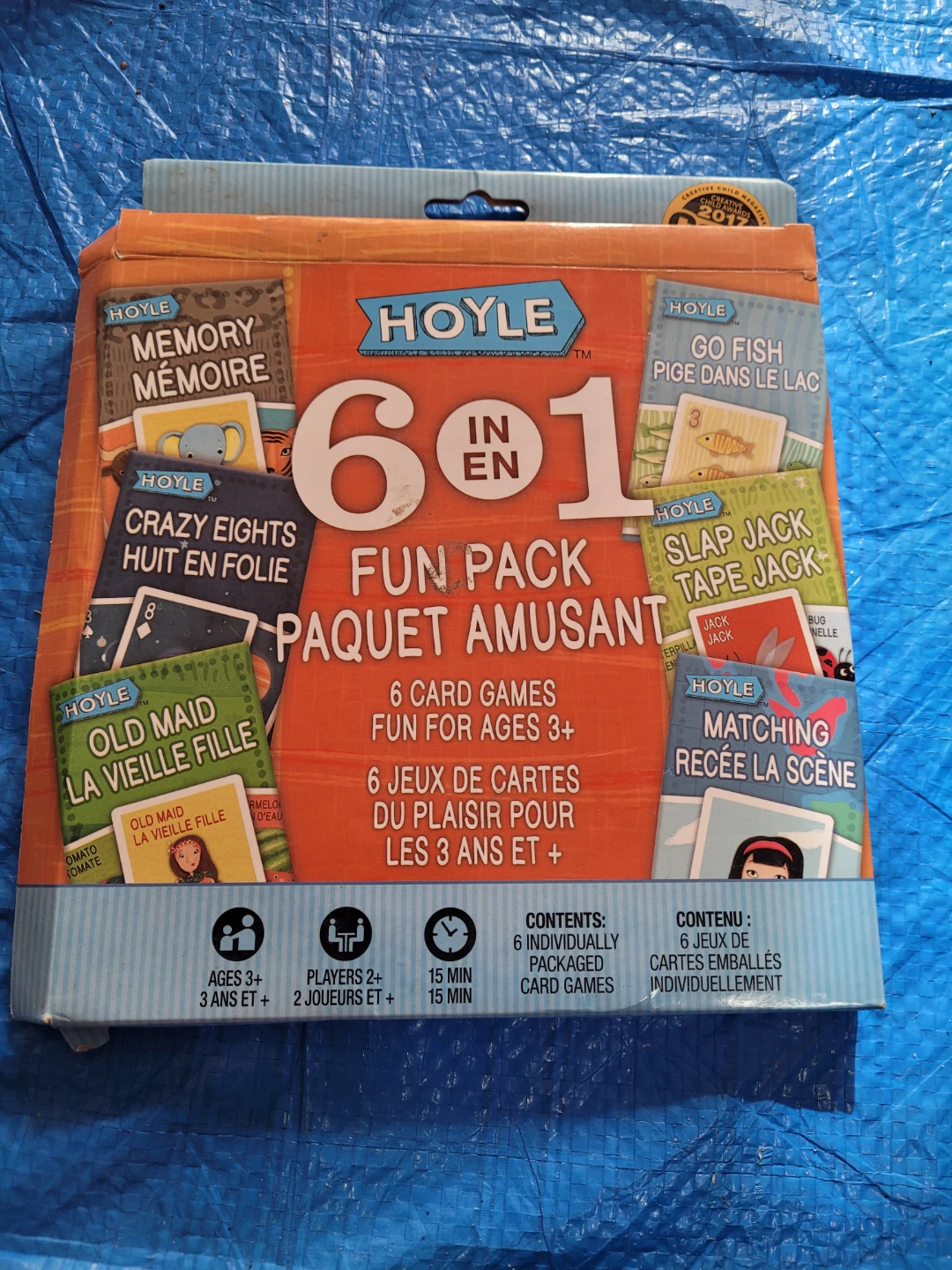 Hoyle 6-in-1 Fun Pack Card Games for Ages 3+