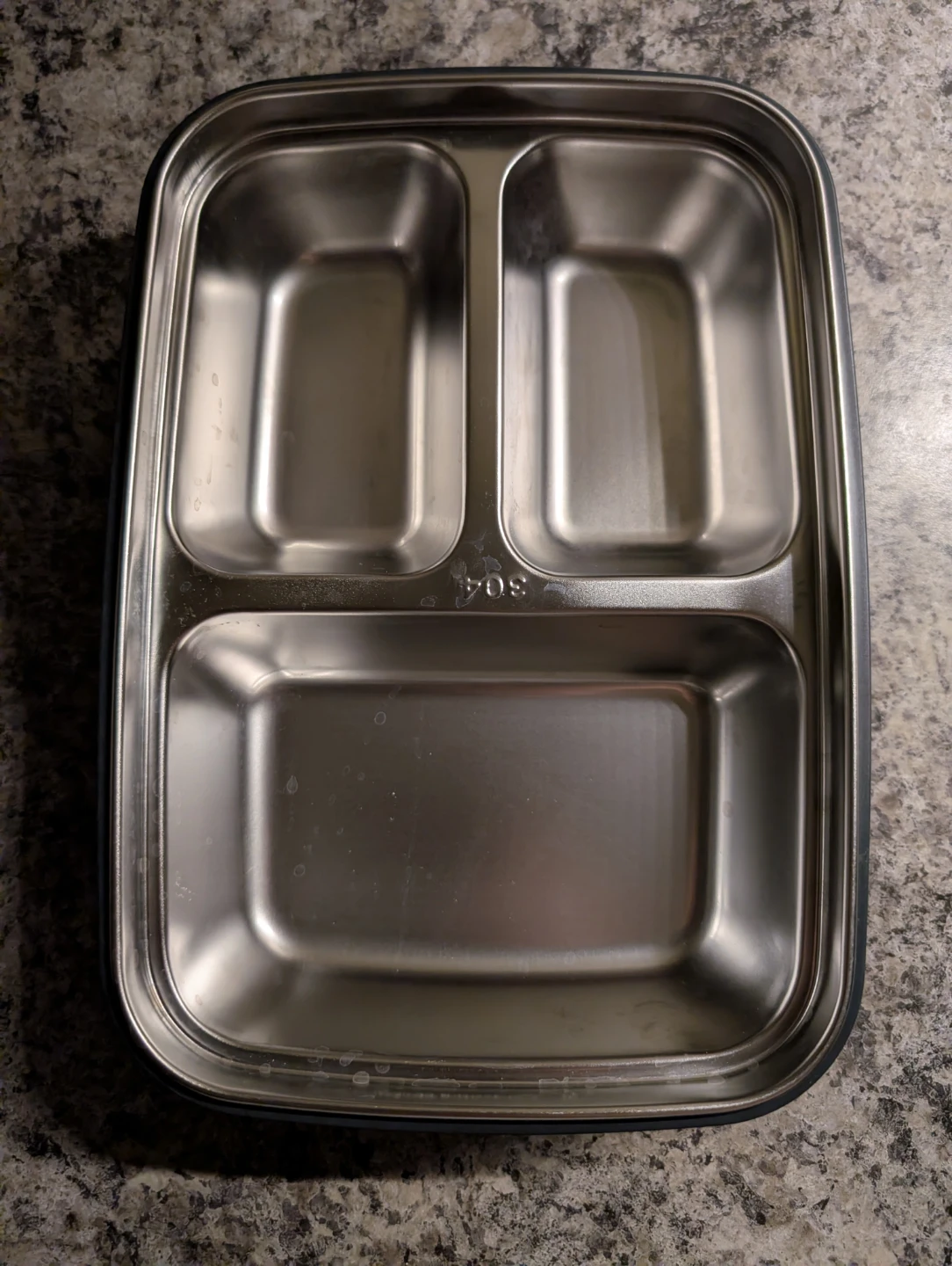 3 Compartment SS Lunch Box w/ Spoon & Chopsticks - photo 5