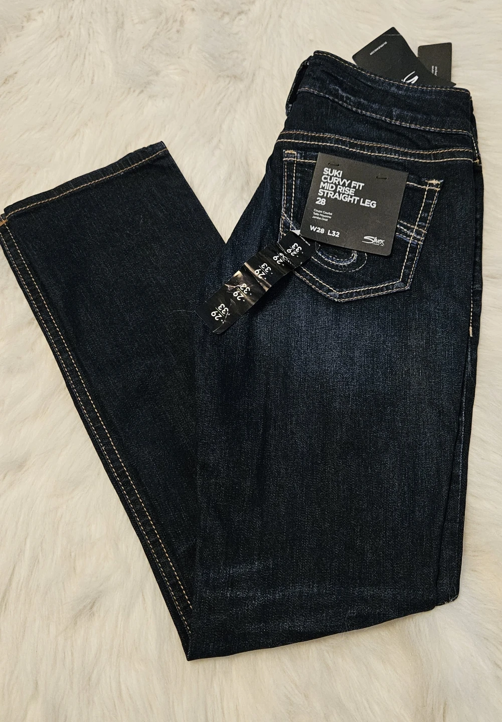 Silver Jeans Co. Women's Suki Curvy Fit Mid Rise Straight Leg - photo 5