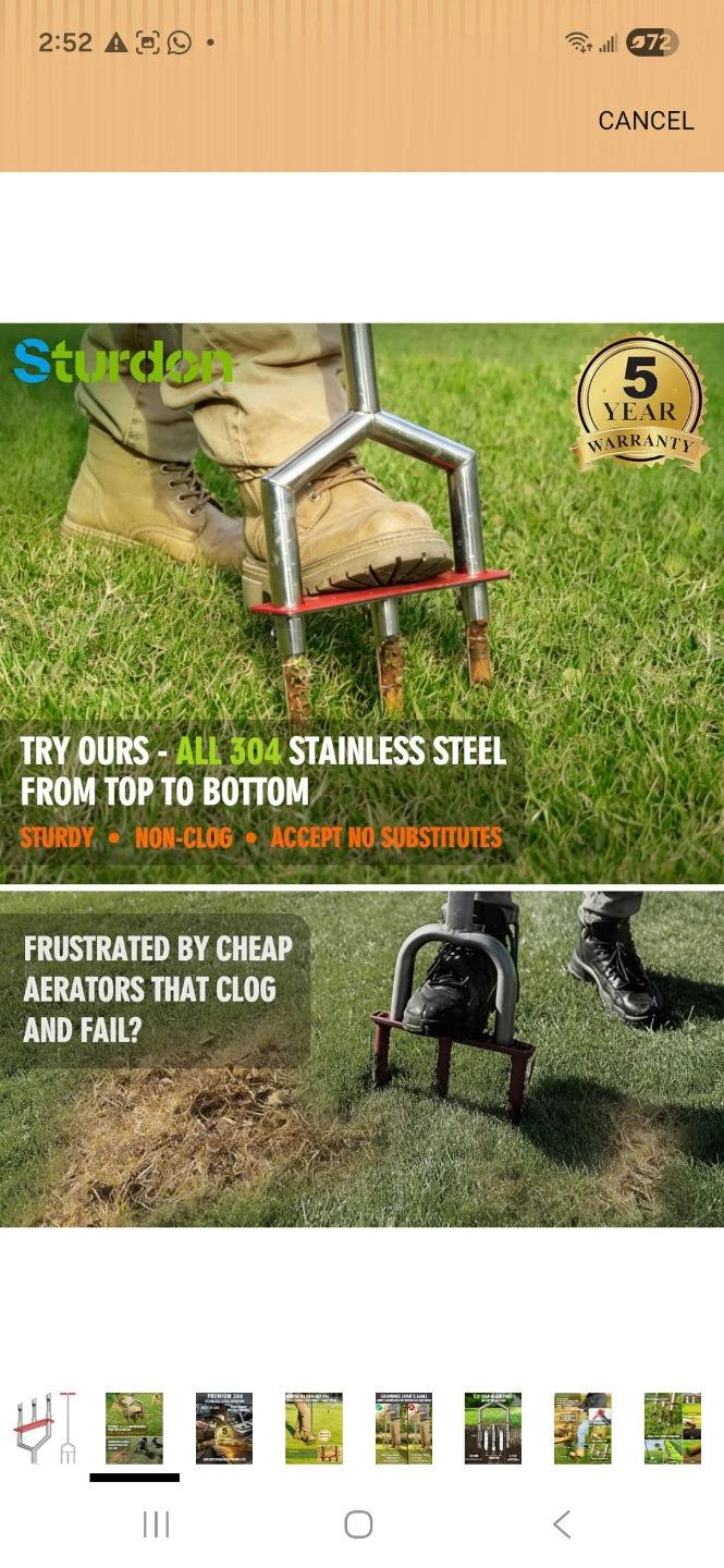 Sturdon 304 Stainless Steel Lawn Aerator - photo 2