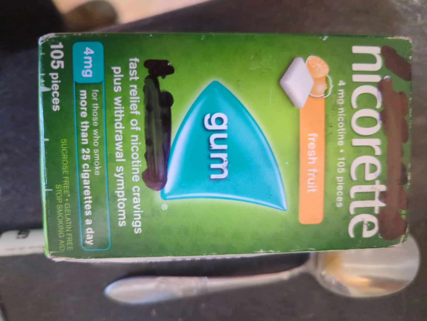 Nicorette gum 4 mg 105 pieces