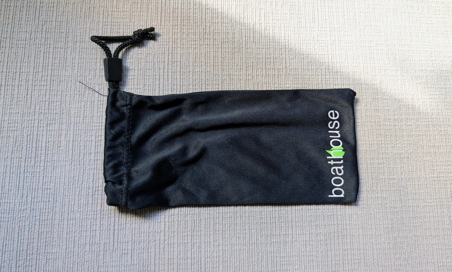 Boathouse Black Drawstring Sunglasses Pouch