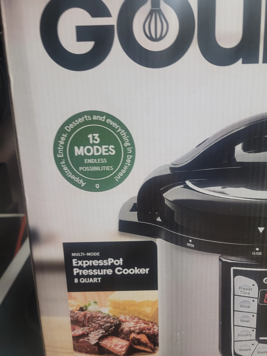 Gourmia Express Pot 8 Quart Multi-Mode Pressure Cooker - photo 2