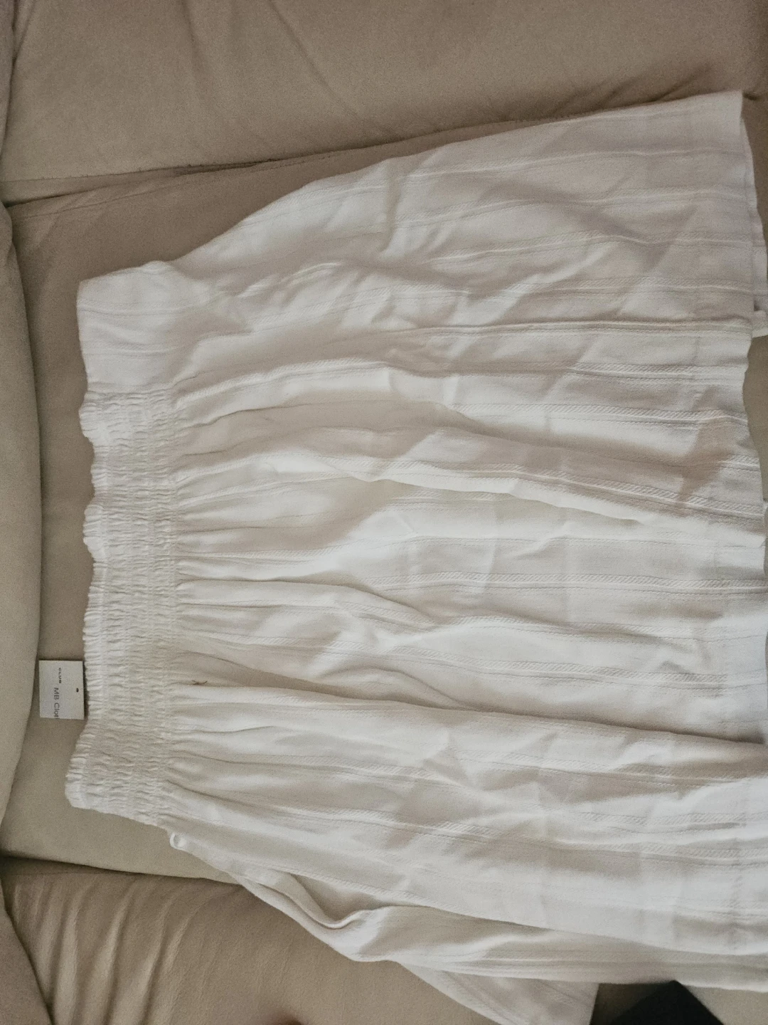 Club Monaco White Textured Maxi Skirt - Size 12