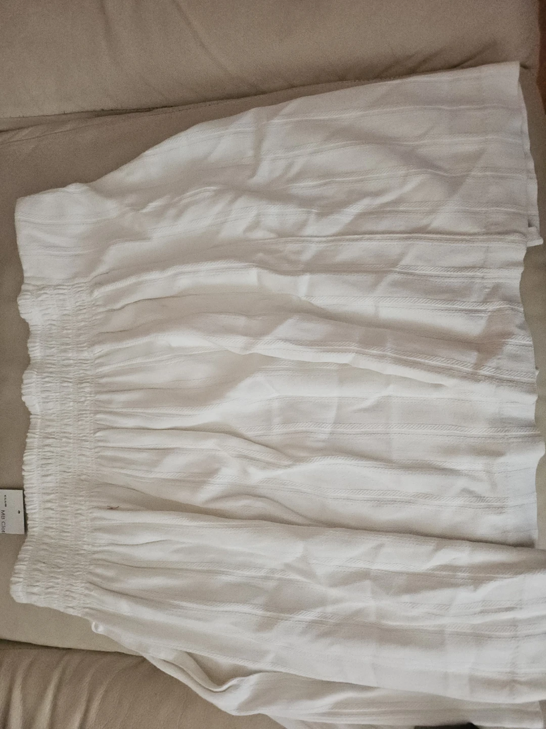 Club Monaco White Textured Maxi Skirt - Size 12 - photo 2