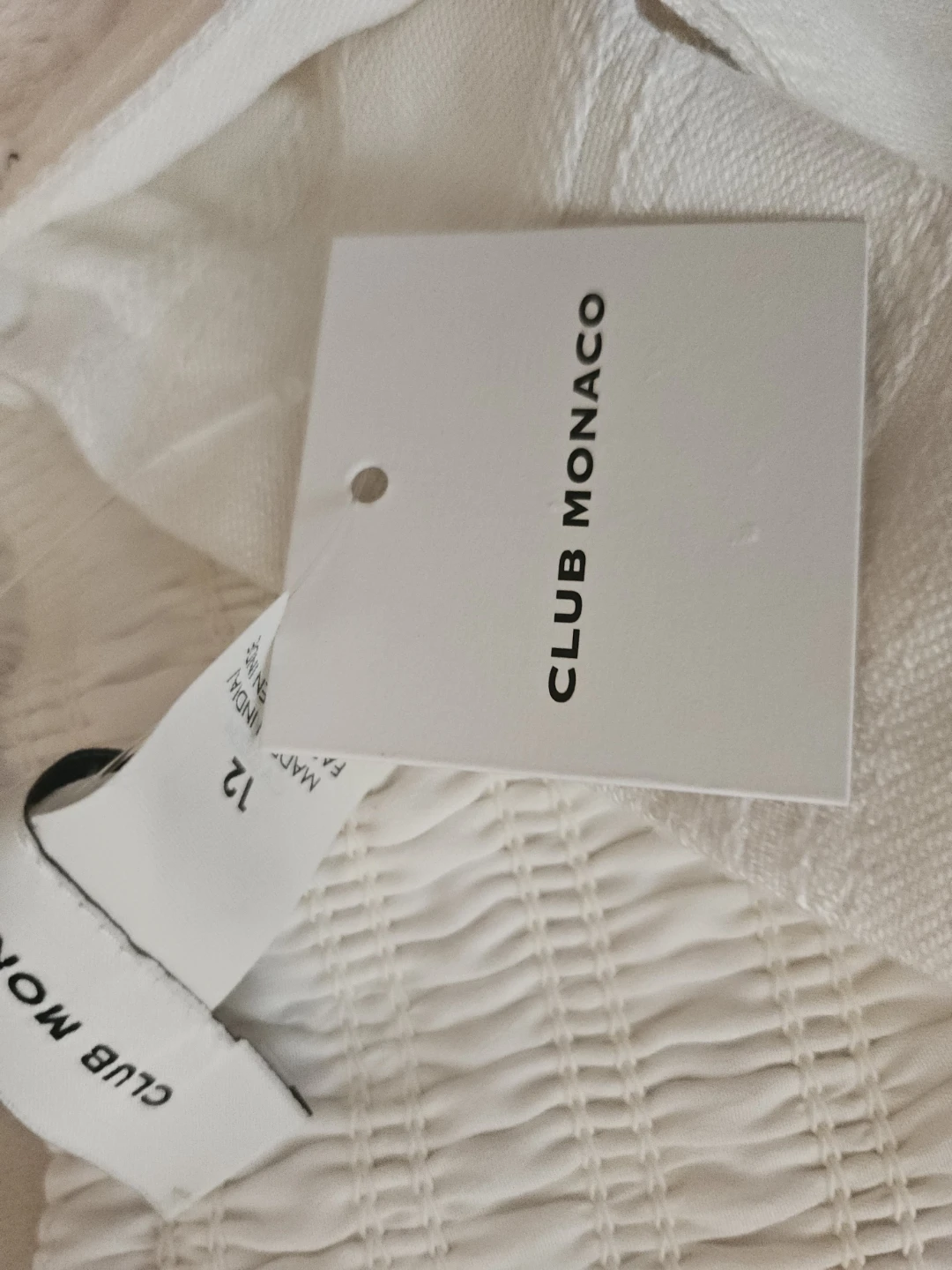 Club Monaco White Textured Maxi Skirt - Size 12 - photo 5
