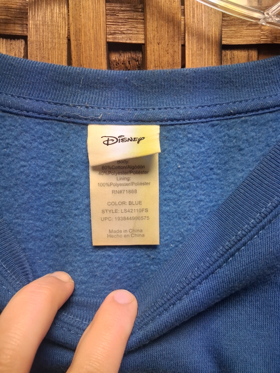 Disney Stitch Christmas Blue Sweatshirt with Lights - photo 2