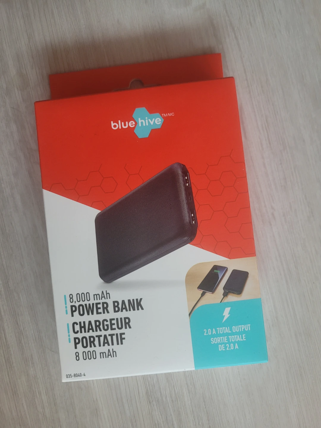 New Blue Hive 8,000 mAh Power Bank
