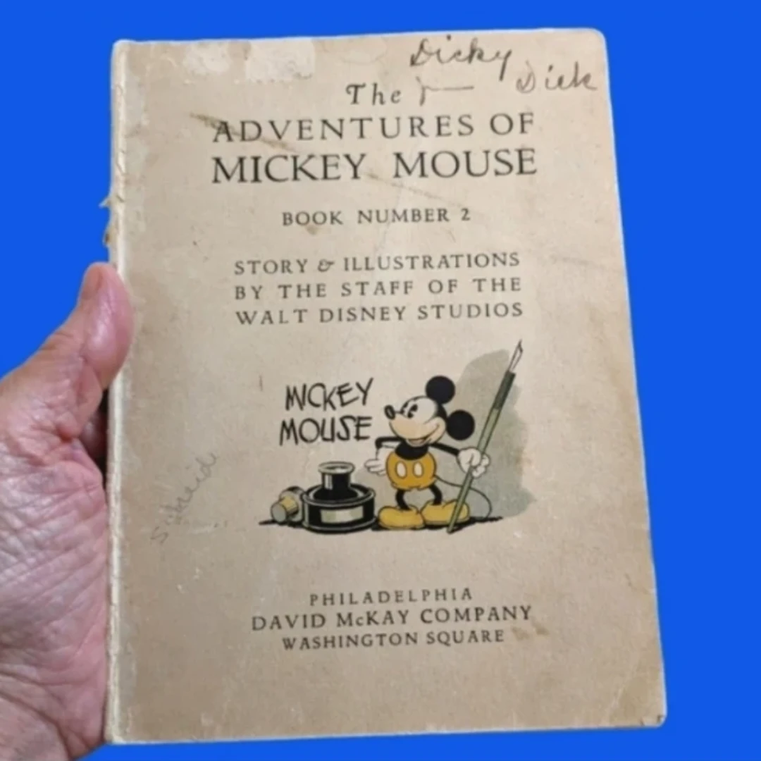 Walt Disney's 1932 Book The Adventures of Mickey Mouse rare find