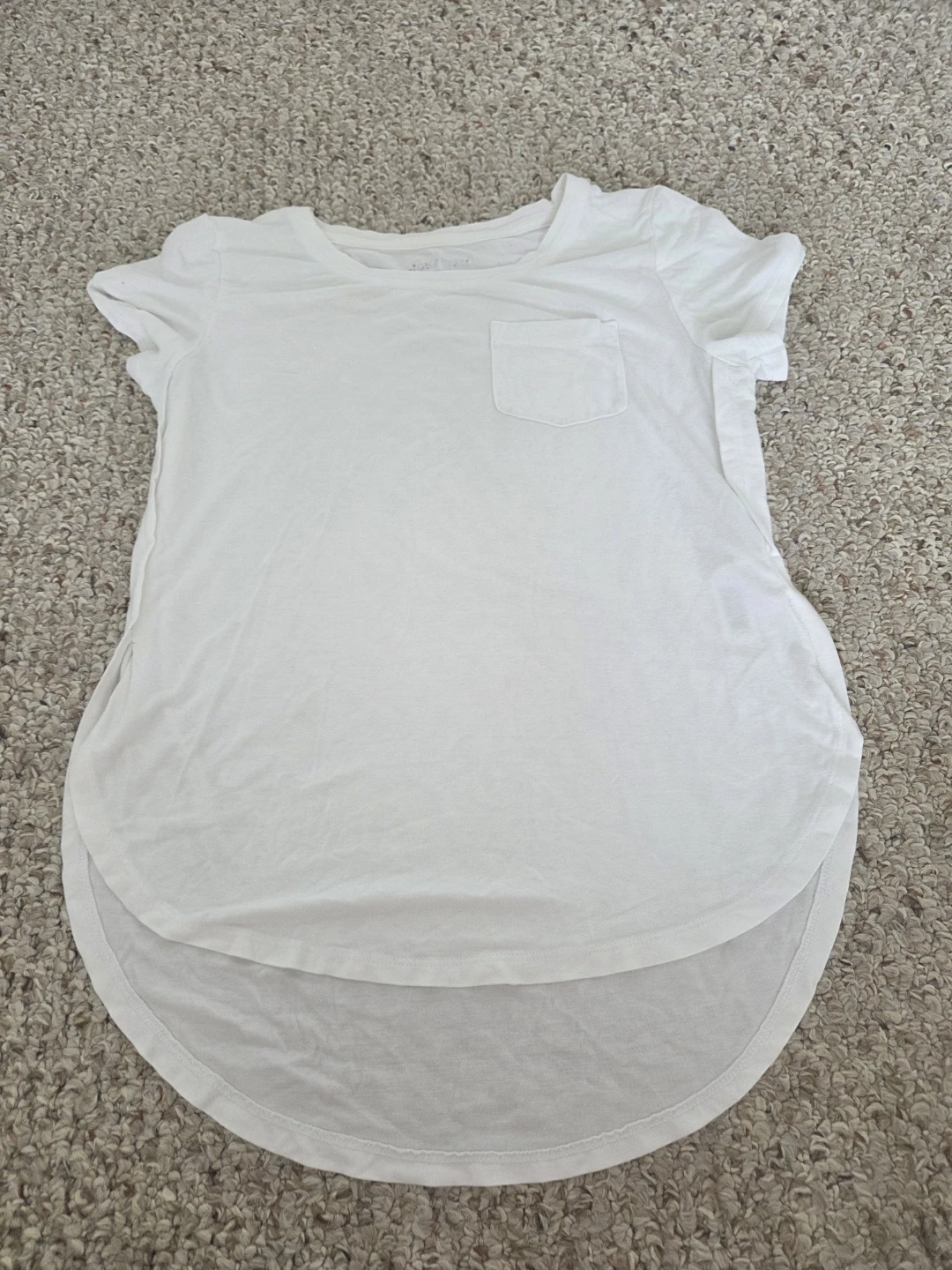 White T-Shirt with Pocket
