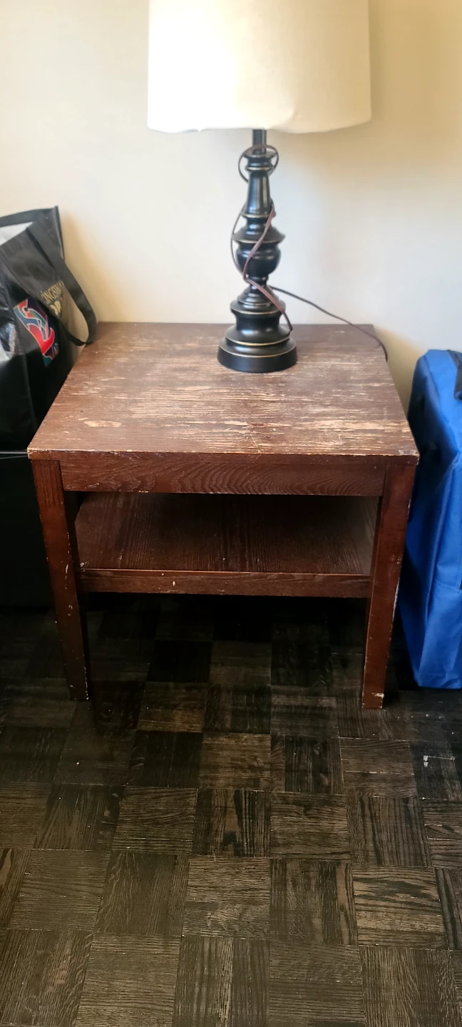 Wooden End Table 1/2