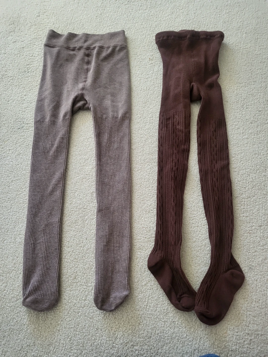 Two pairs of girls' tights 5-7 yrs
