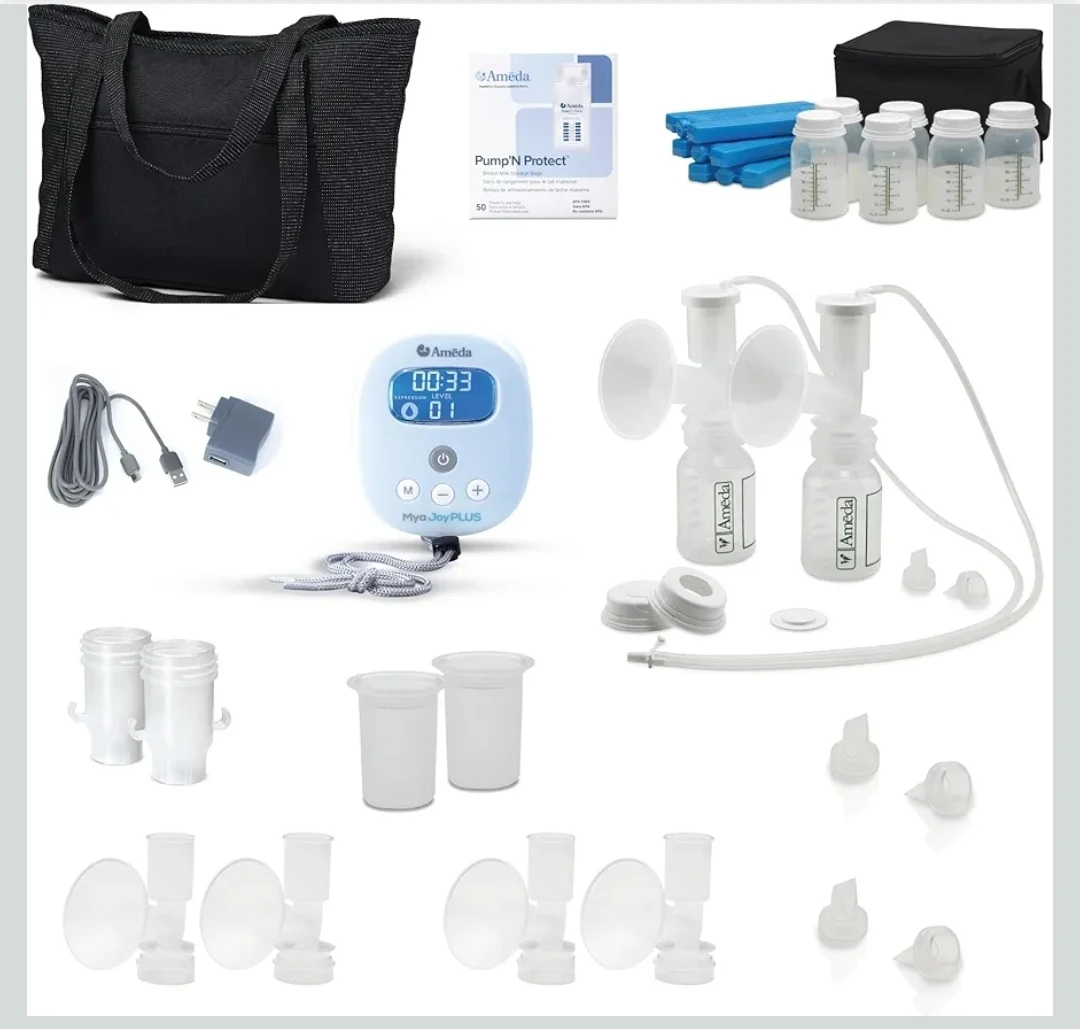Ameda Mya Joy Double Electric Breast Pump with Tote & Storage - photo 2