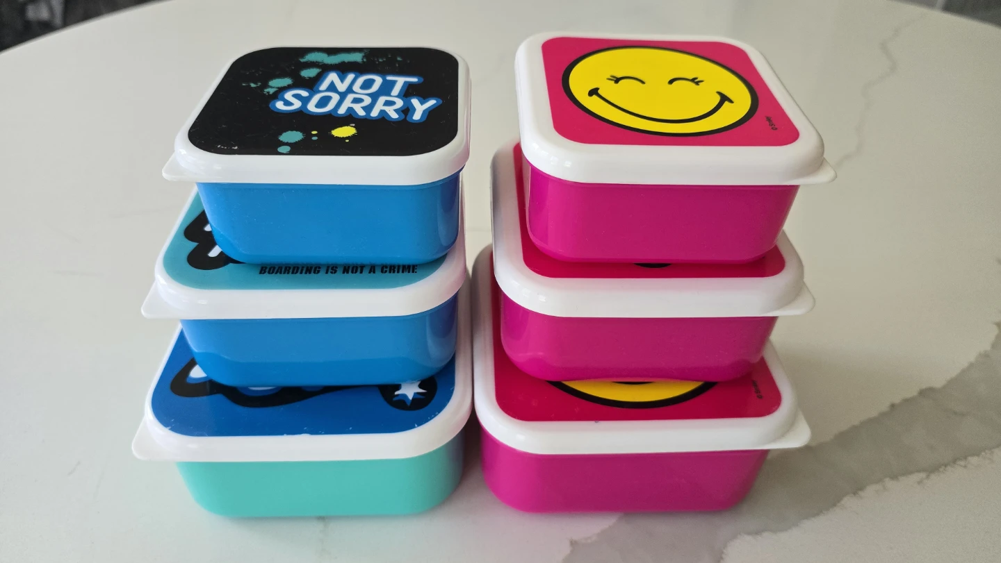 Set of 6 fun print small containers - photo 4