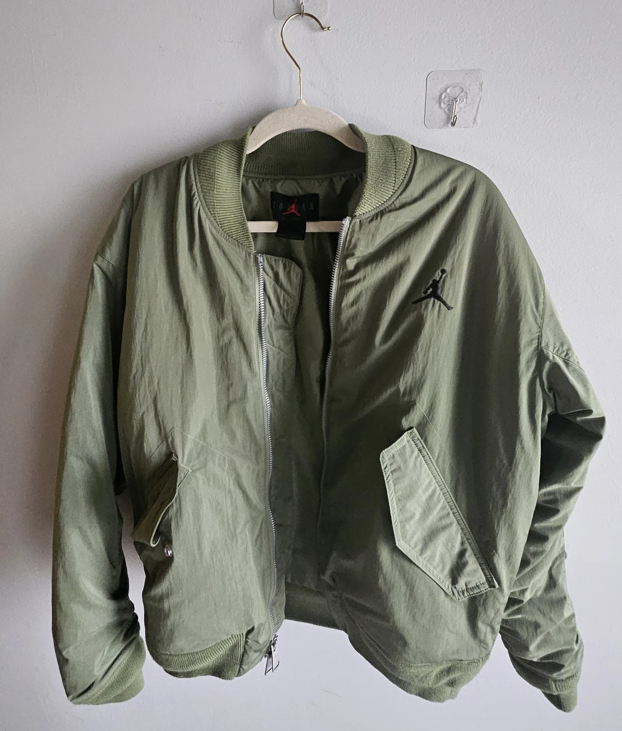 Jordan Bomber Jacket - Olive Green - Size Medium