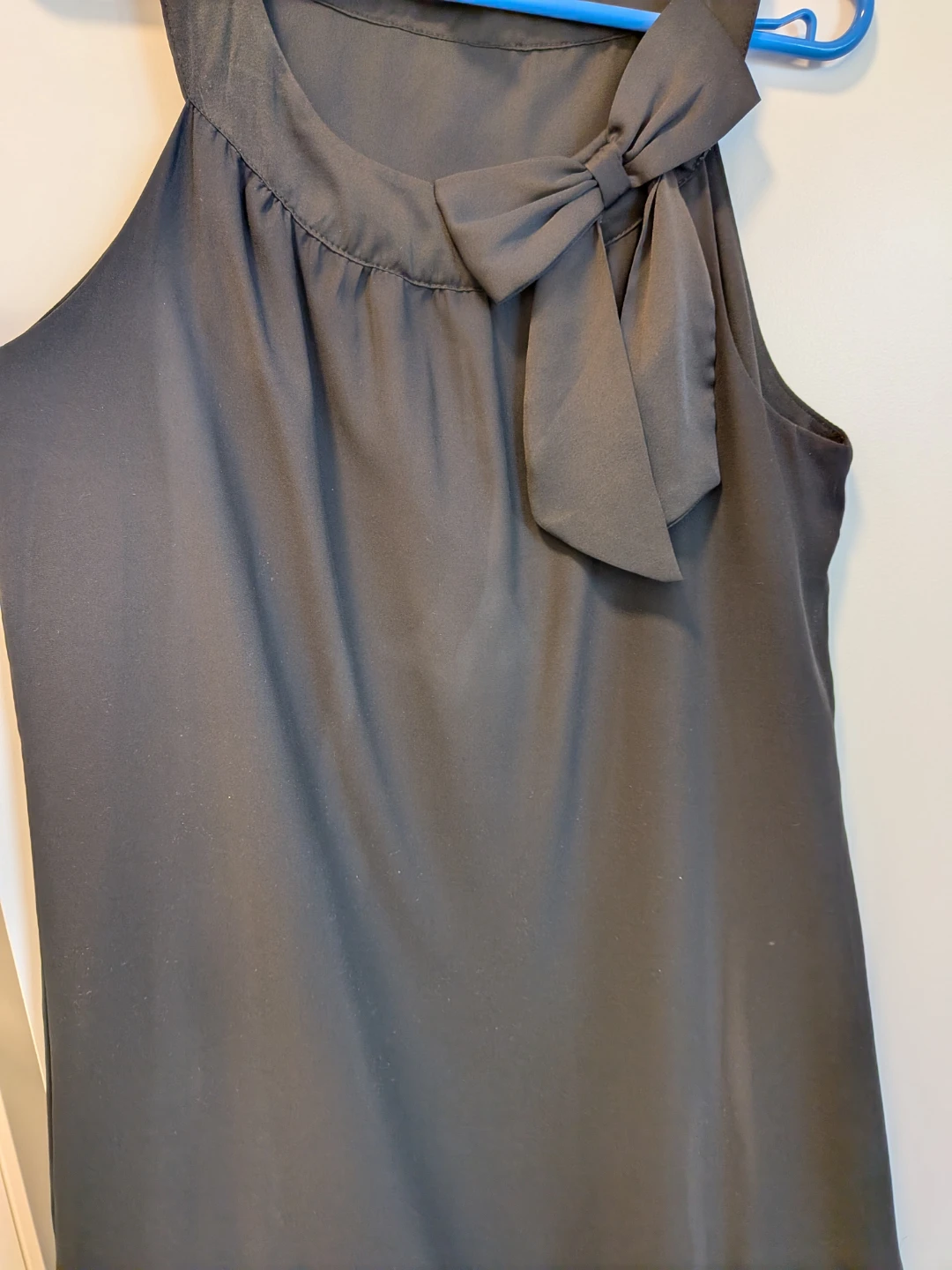 H&M Black Sleeveless Bow Neck Dress Size CA 6 - photo 2