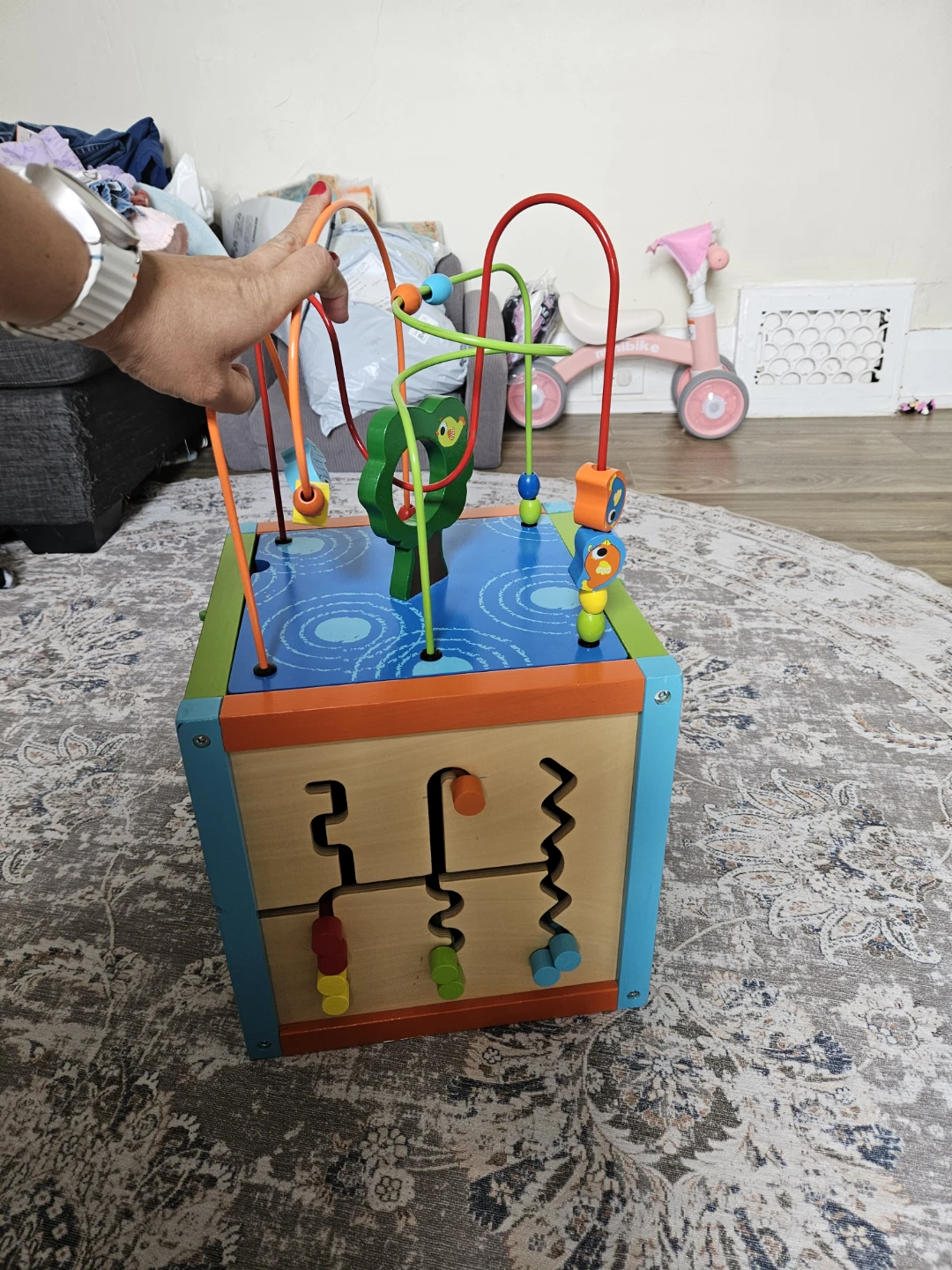 Wooden Activity Cube Play Center - photo 2