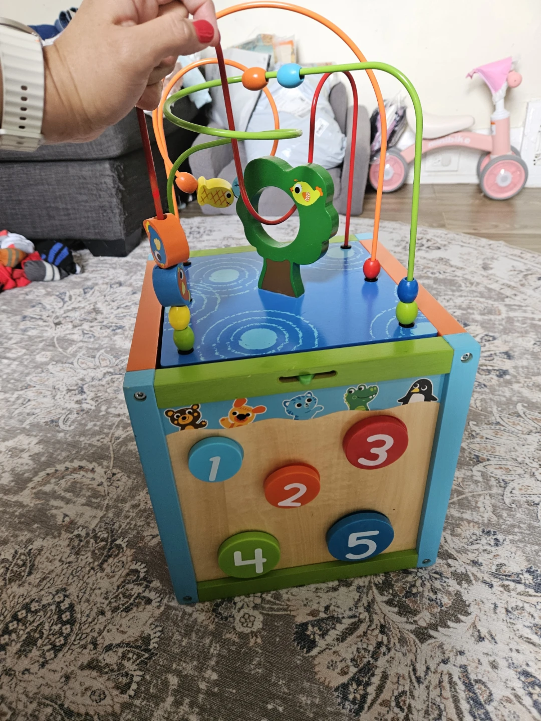 Wooden Activity Cube Play Center - photo 3