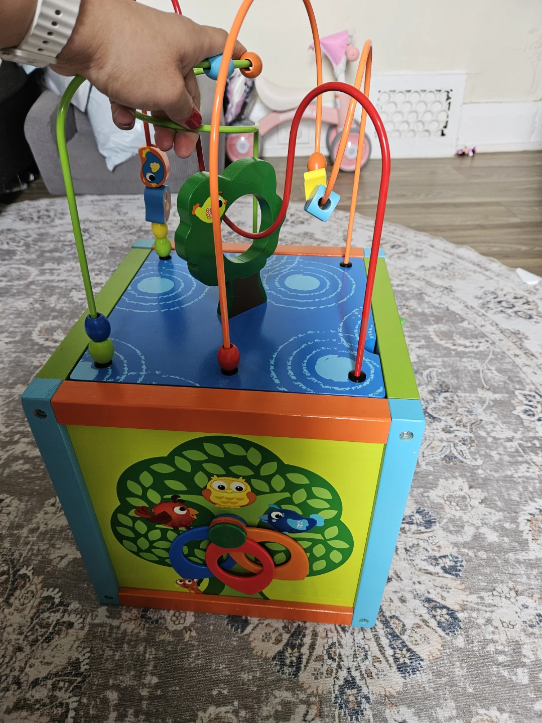 Wooden Activity Cube Play Center - photo 4