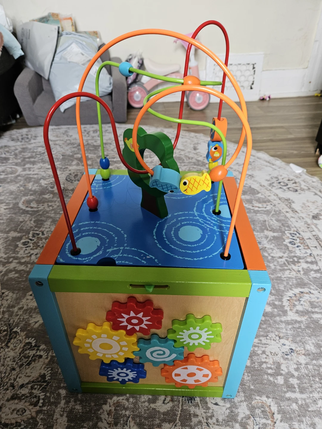 Wooden Activity Cube Play Center - photo 5