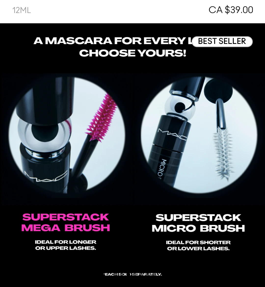 (NEW) 💋 MAC Cosmetics M·A·CSTACK VOLUMIZING MASCARA - photo 3