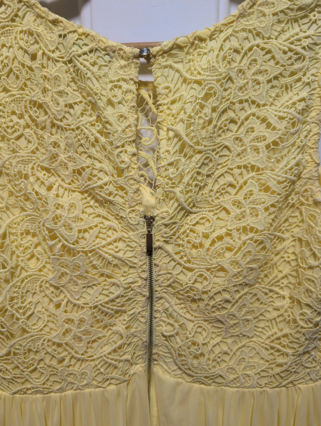Yellow Lace Top Tulle Skirt Dress - photo 5
