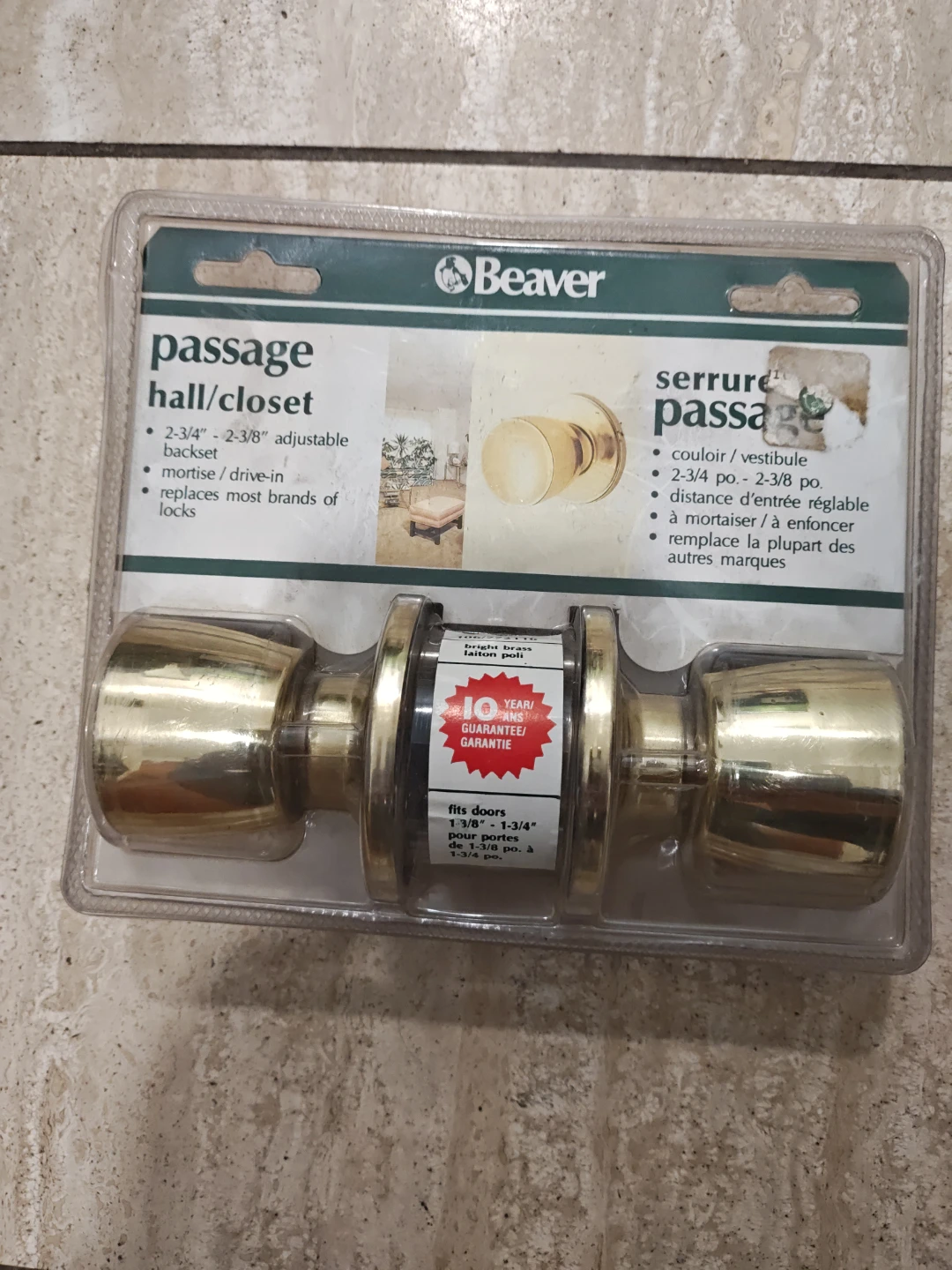 Beaver Passage Hall/Closet Door Knob Set