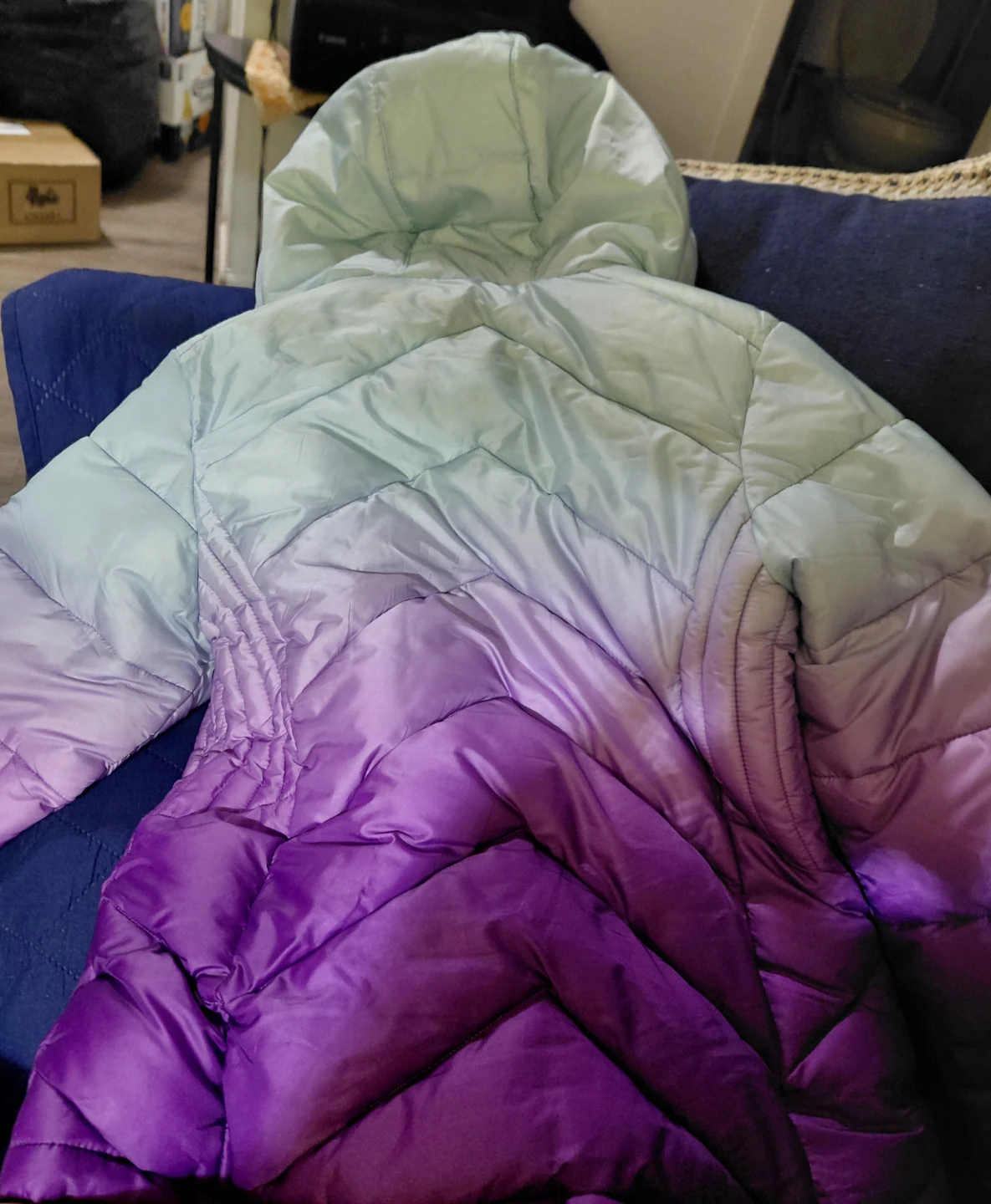 Snozu Ombre Puffer Jacket Size 6 - photo 2