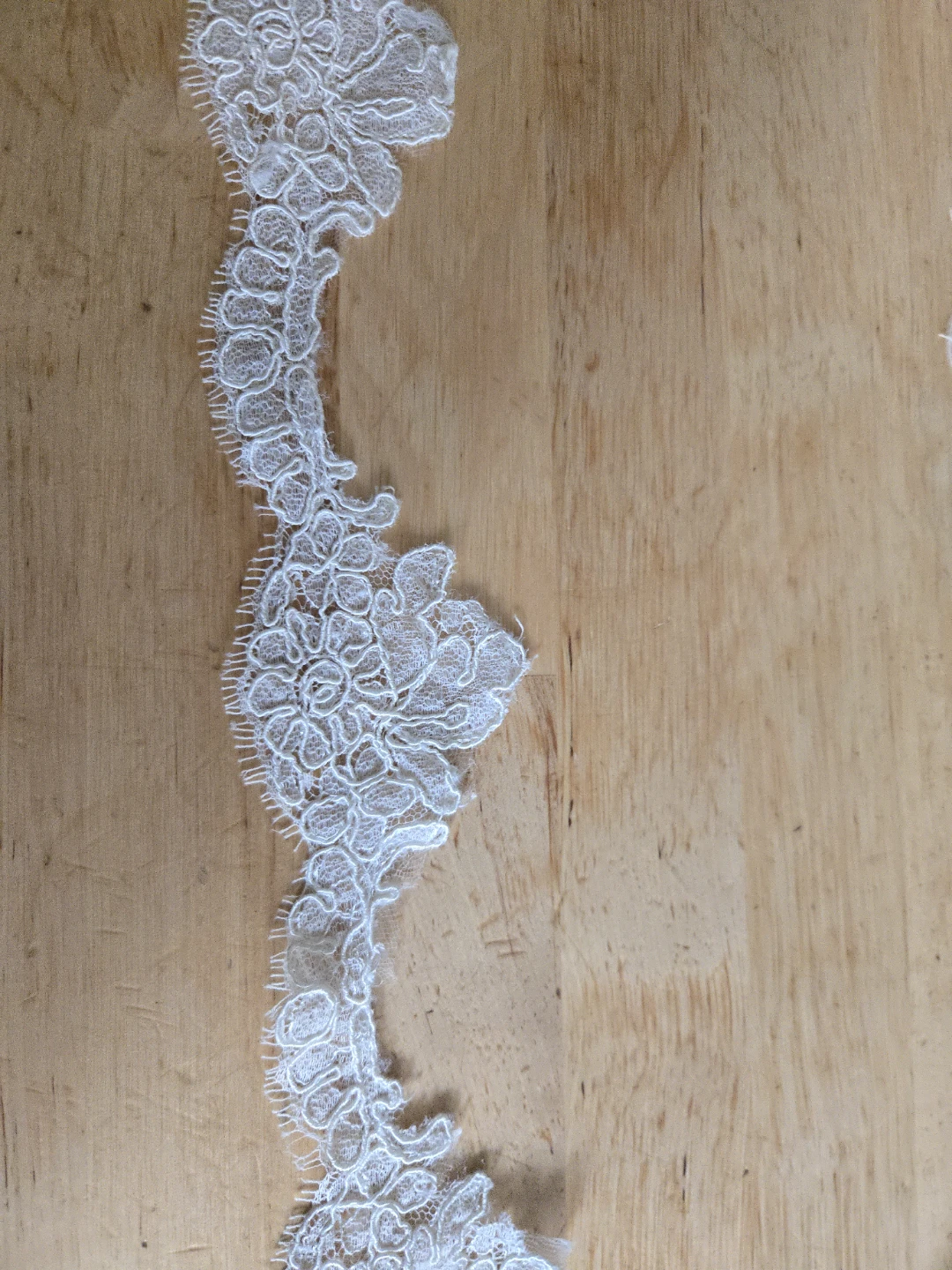 Ivory Alencon  Floral Lace Trim