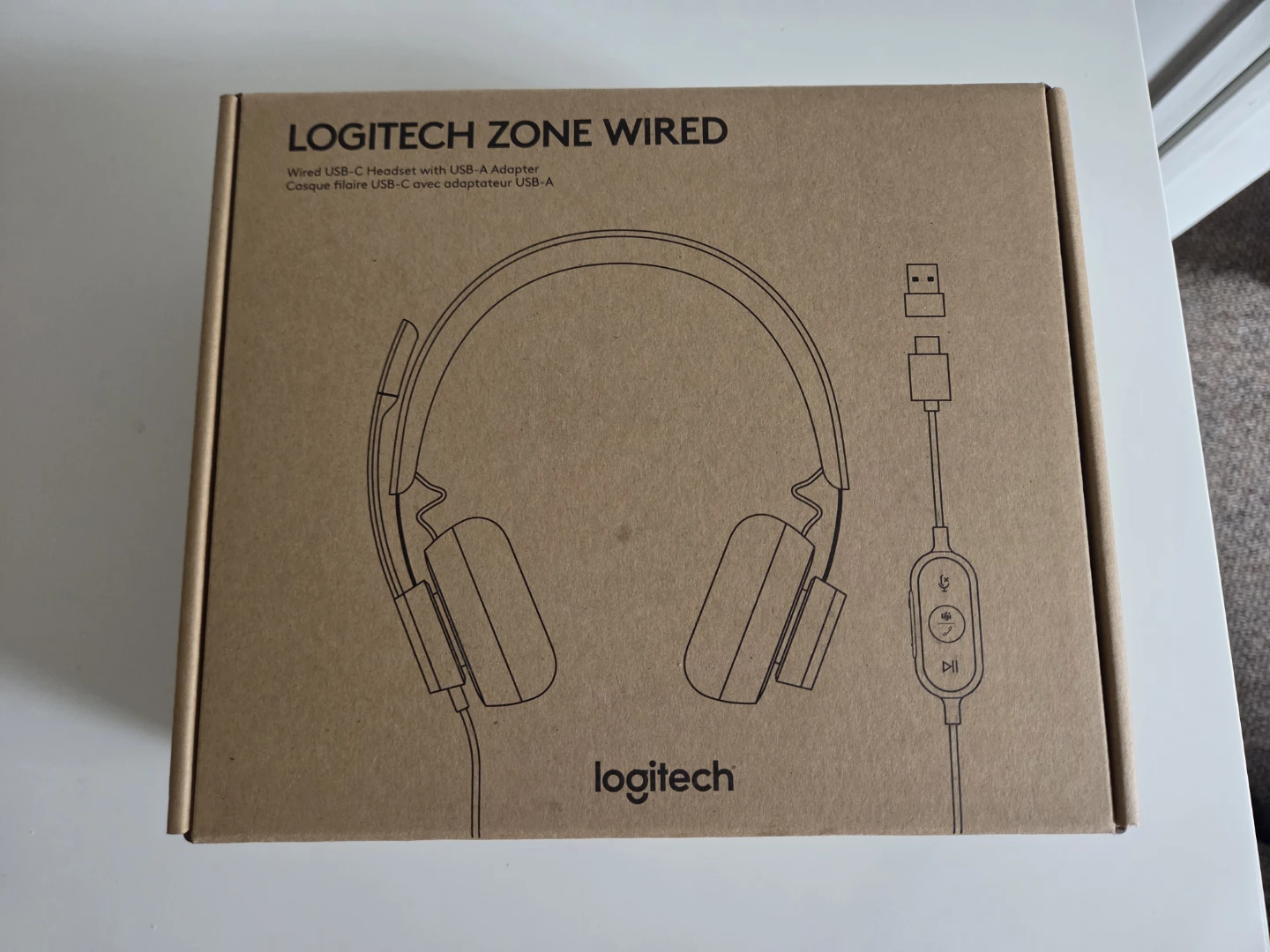 Logitech Zone Wired USB-C Headset with USB-A Adapter - photo 2