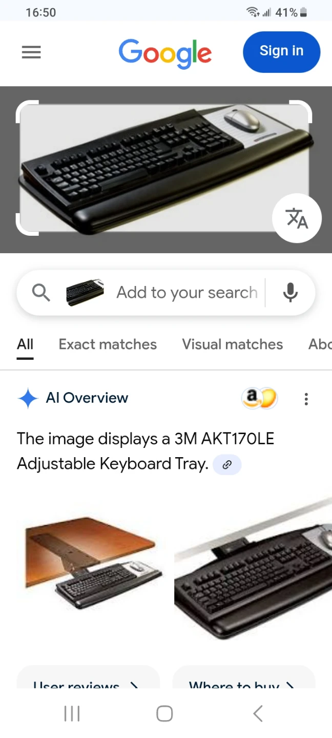 Platform for keyboard 3M