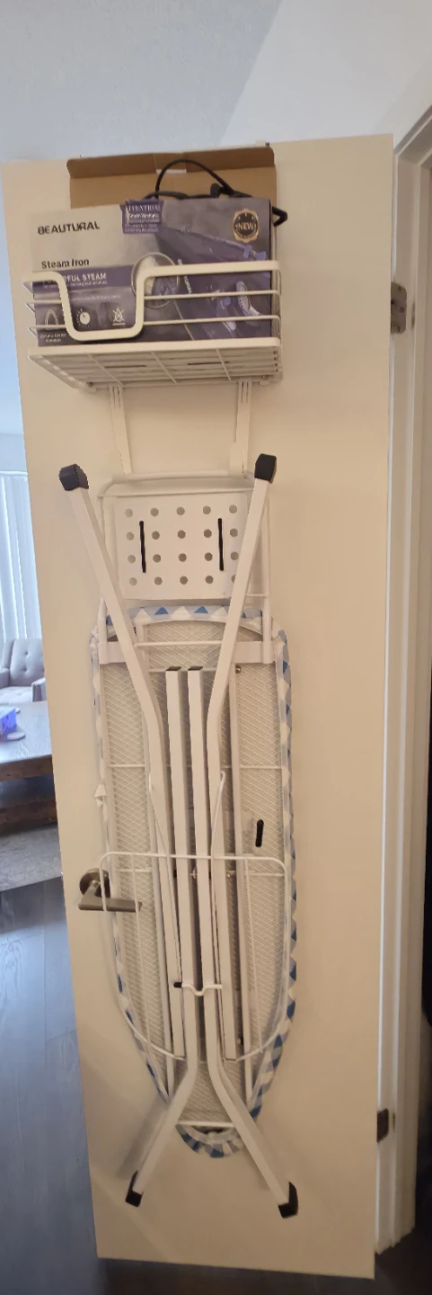 BEAUTURAL Steam Iron, Ironing Board Set and door hanger set - photo 4