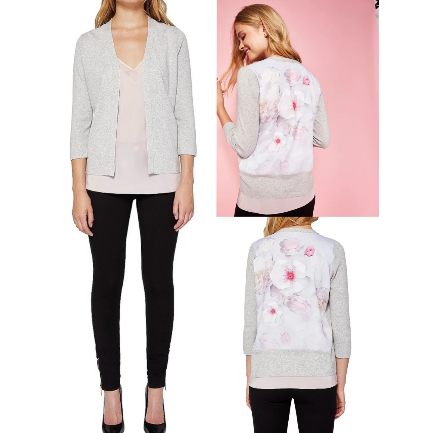New Ted Baker silk blend  RACHELA CHELSEA WOVEN BACK WRAP_0080