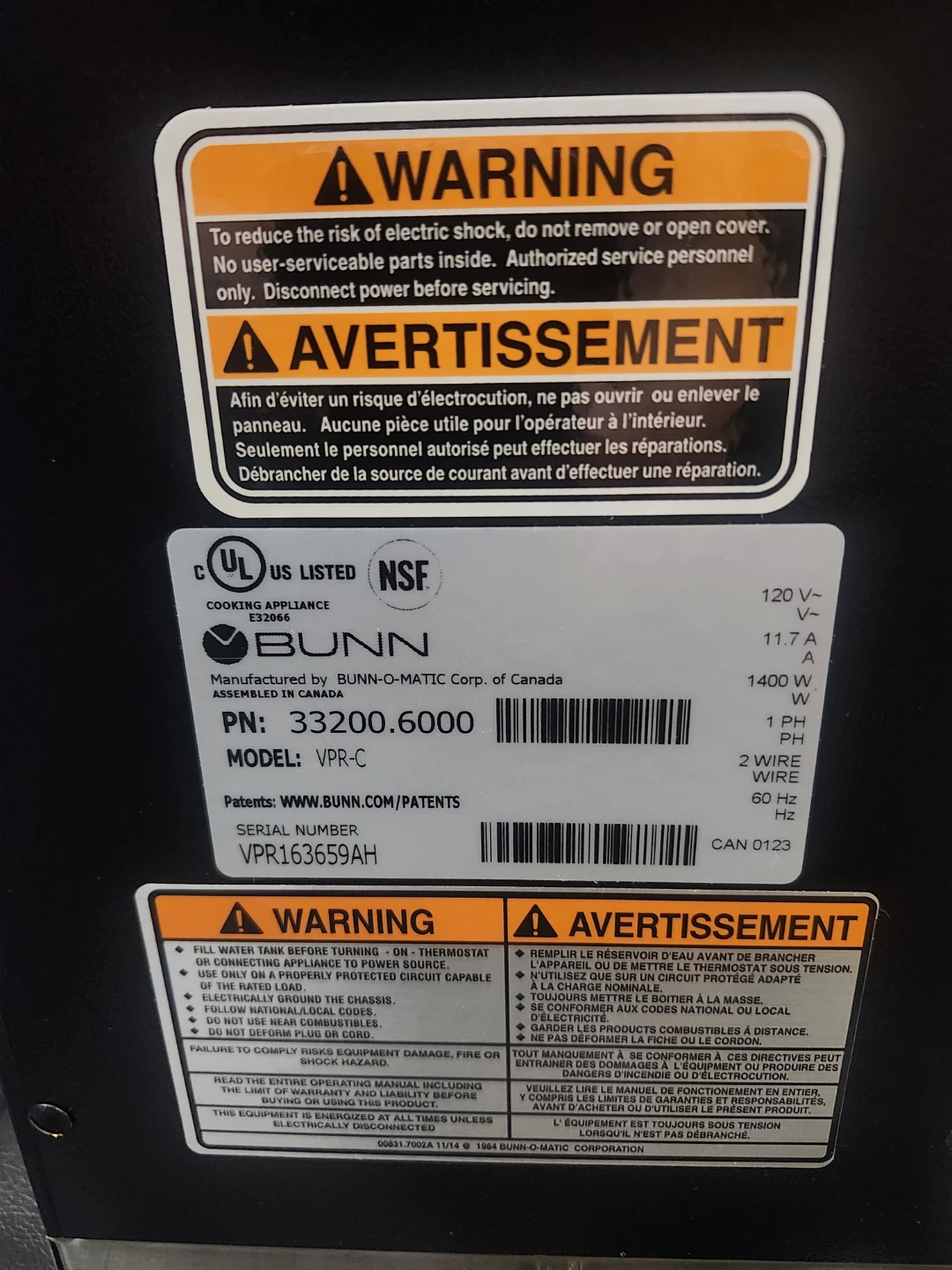 Bunn VPR Series Coffee Brewer - photo 2