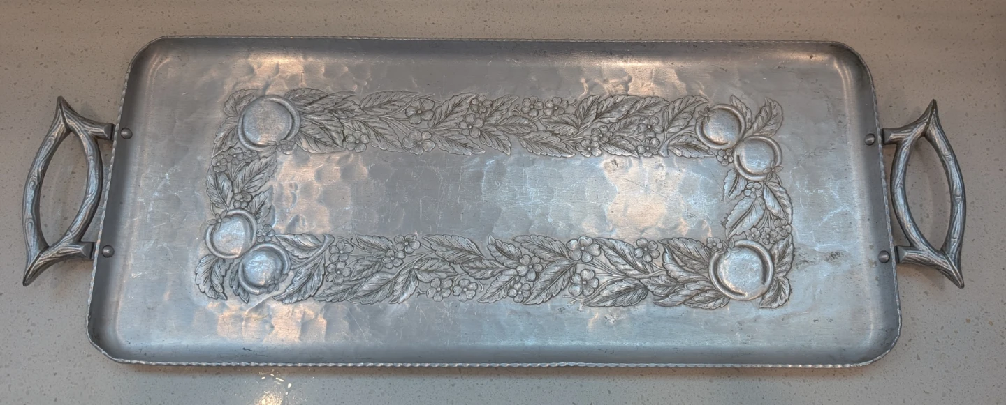 Vintage Rectangular Tray Everlast Forged Aluminum