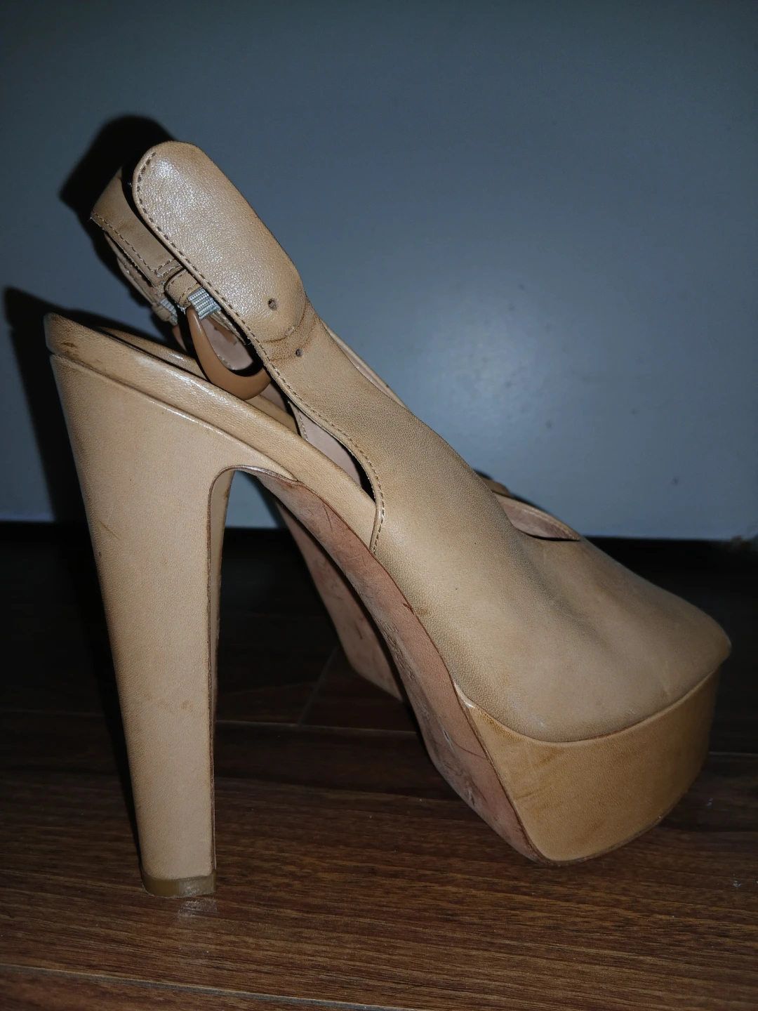 Kurt Geiger London Women's Tan Leather Platform Heels - Size 37 - photo 2