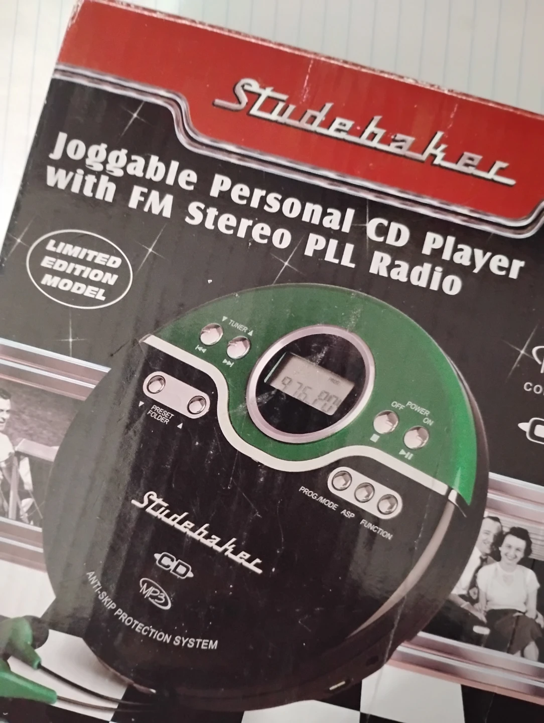 Studebaker Joggable Personal CD Player with FM Stereo PLL Radio - photo 5