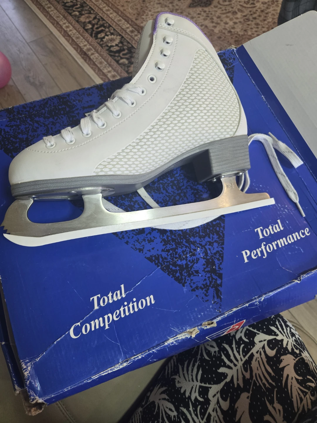 Riedell Sparkle Figure Skates White/Purple