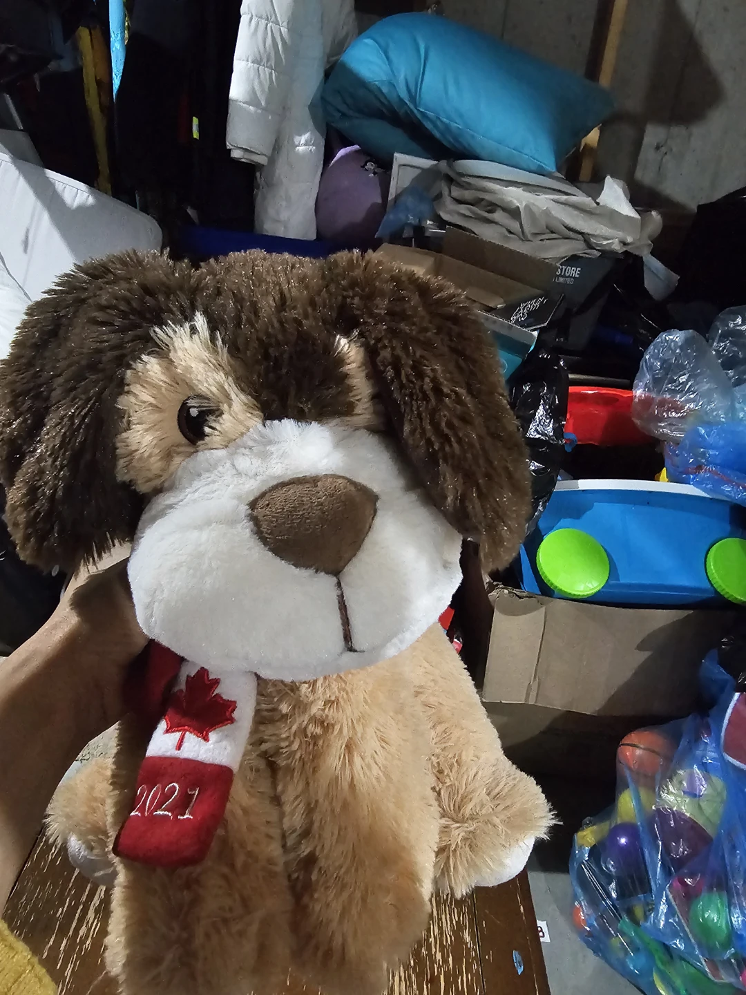 Plush Dog with Canadian Scarf - photo 2