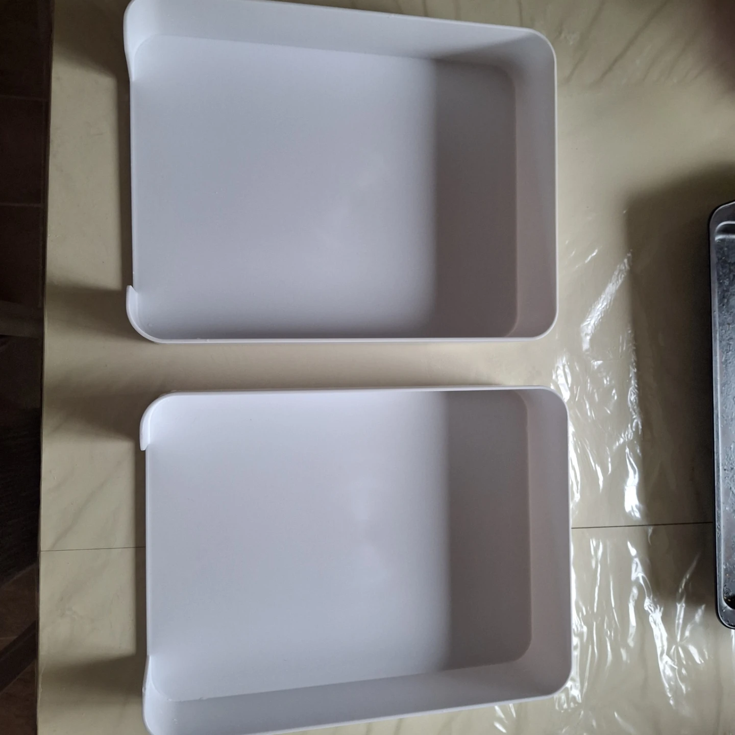 White Plastic Document Trays $4 each