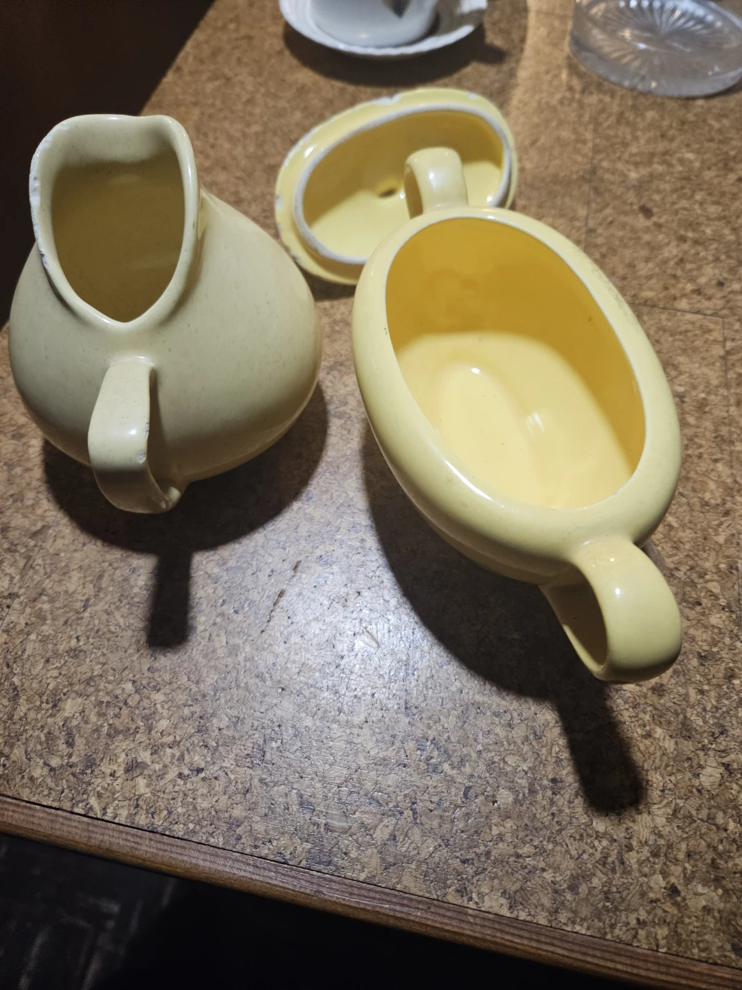 Yellow Ceramic Pitcher and Sugar Bowl Set - photo 4