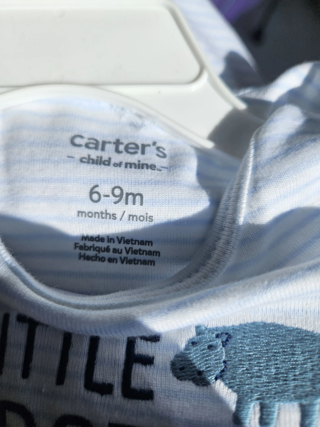 George Baby Swimsuit and Carter's "Little Brother" Onesie Set - photo 2