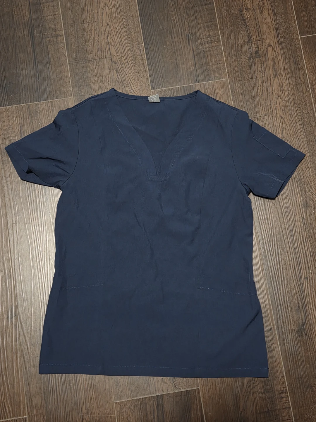Navy Blue Scrub Top