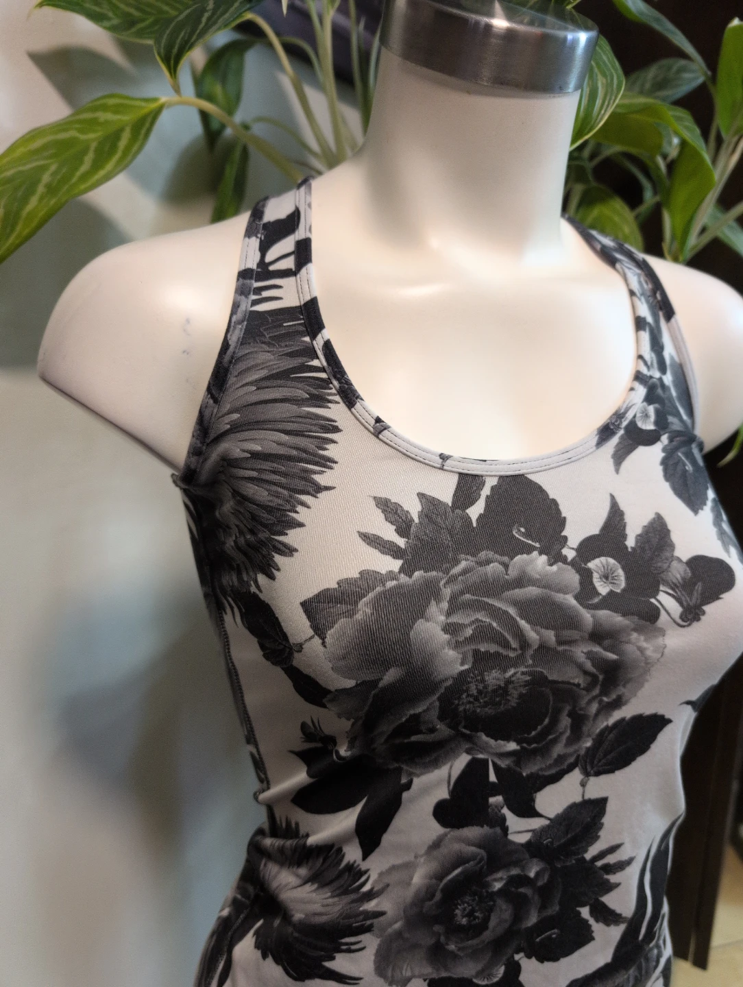 Women's Floral Racerback Tank Top - photo 2