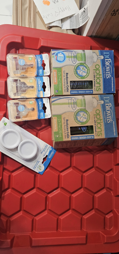 Dr. Brown's Options Wide-Neck Glass Bottles & Nipple Packs
