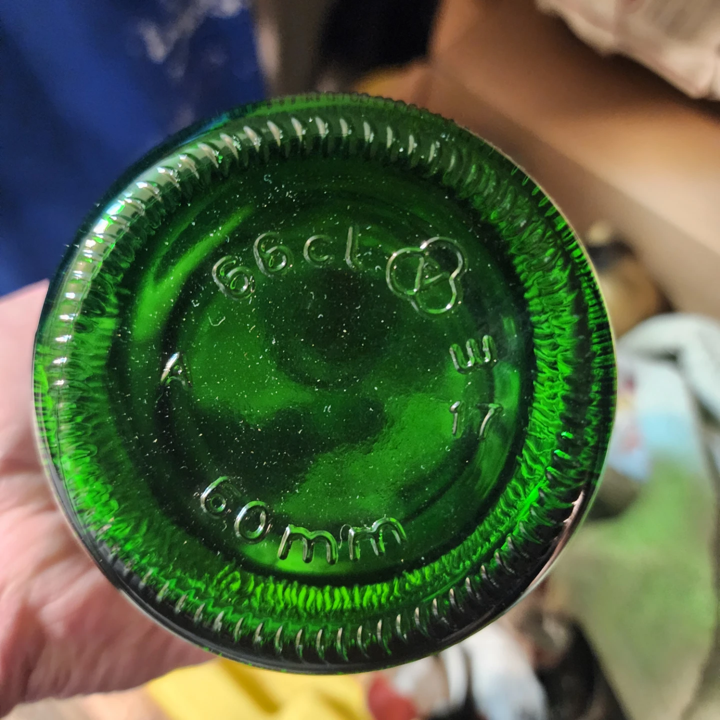 Vintage Green Swing Top Glass Bottle - photo 3