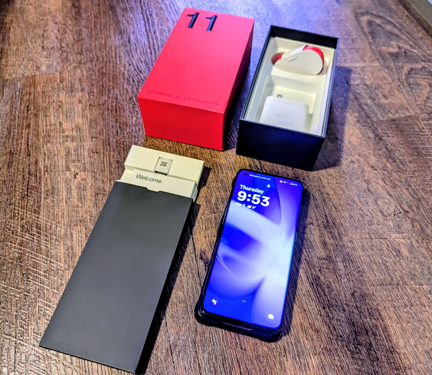 OnePlus 11 5G Smartphone with Charger and Case